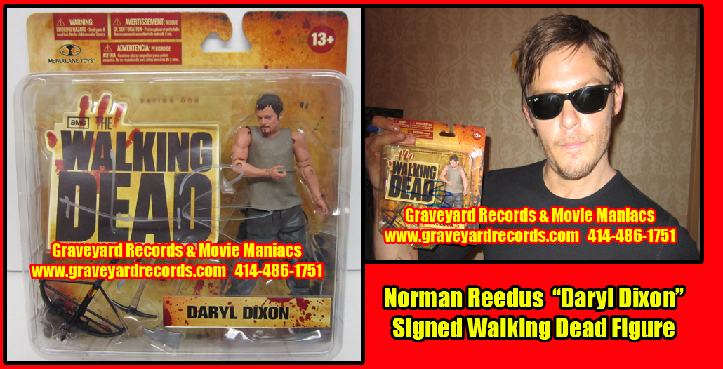 8" Autographed The Walking Dead TV Series 1 - Daryl Dixon * Silv
